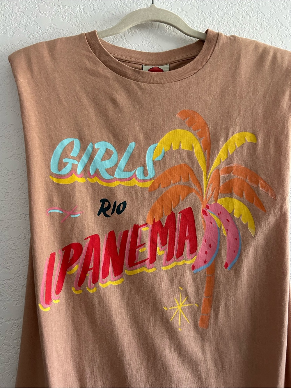Farm Rio Ipanema Girls Peach Graphic Print Shirt Dress - Picture 5 of 9